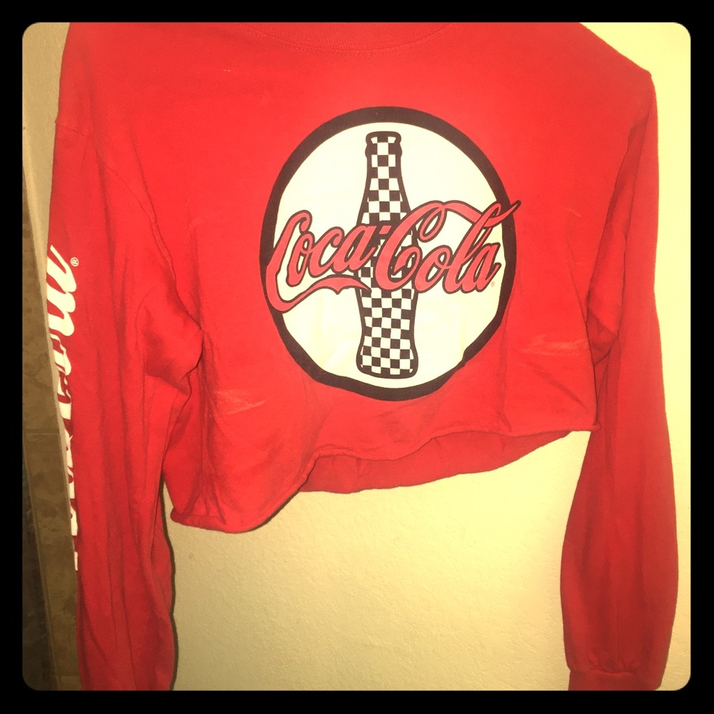 Red Coca-Cola crop top.